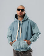 Hoodie Acid Wash Raw Lines