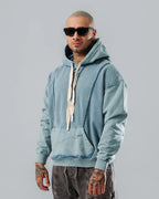 Hoodie Acid Wash Raw Lines